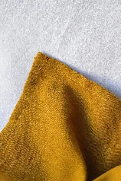Jyoti - Fair Works Jyoti - Fair Works Baumwoll Bandana Dupatti, Senfgelb, – Produktbild 4 von 4