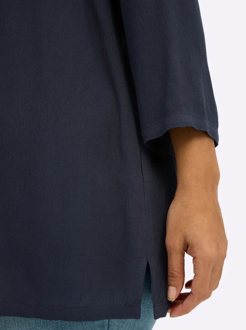 sheego Tunika tiefblau, Tiefblau, – Produktbild 2 von 2