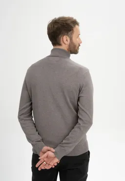 MELA MELA Herren vegan Strickpullover Mit Rollkragen Kanja Bear Melange – Produktbild 1 von 1