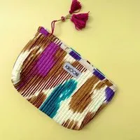 KIKOONI KIKOONI Geldbörsen | kleine Taschen | Passtasche "Mini Traveler", Happy ikat, – Produktbild 1 von 1