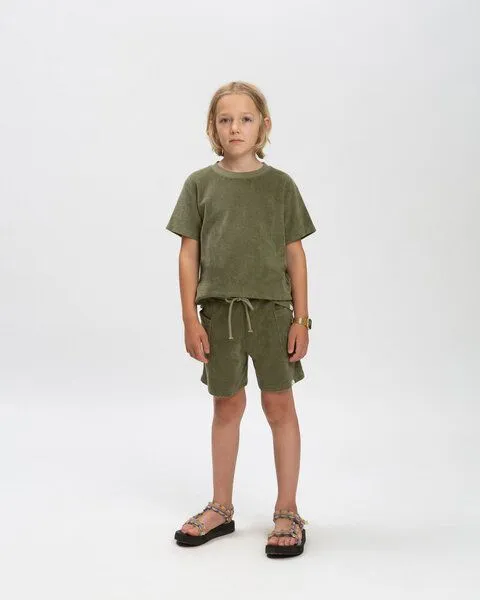 MATONA Matona Frottee T-Shirt für Kinder / Terry Tee, Olive green, – Produktbild 3 von 4