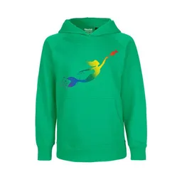 HANDGEDRUCKT HANDGEDRUCKT "Meerjungfrau" Kinder-Hoody – Produktbild 1 von 1