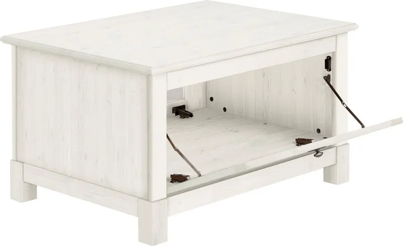 OTTO home Couchtisch Rauna, Breite 90 cm, FSC®-zertifiziertes Massivholz, Weiß, – Produktbild 2 von 5