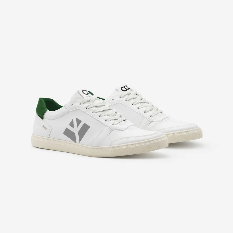 COG COG Damen vegan Sneaker Topsy Weiß Grau, Grün, – Produktbild 2 von 2