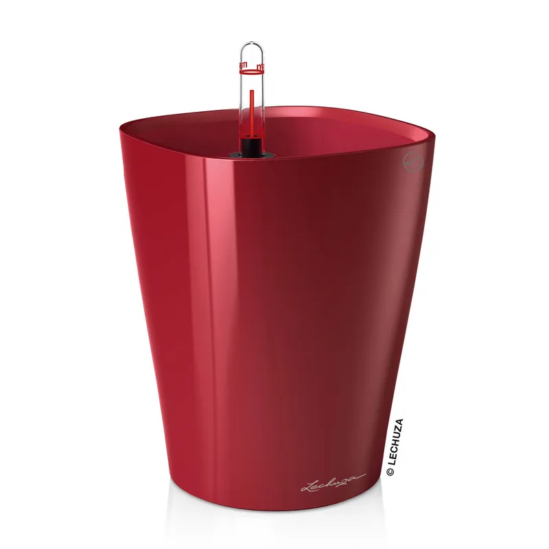 Lechuza® Lechuza® 'Deltini', scarlet-rot, ca. 15 x 15 x H 19 cm, Rot, – Produktbild 1 von 1
