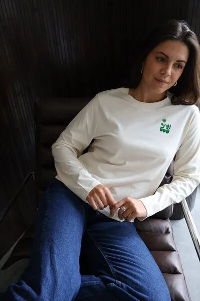 Kultgut Kultgut Softes Langarmshirt Biobaumwolle/MORE HUMANITY, Natur, – Produktbild 1 von 4
