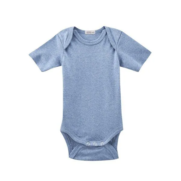 Living Crafts Living Crafts Baby Kurzarm-Body, Blue melange, – Produktbild 2 von 2