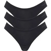 ORGANICATION ORGANICATION KAVINN | Tanga aus Bio-Baumwolle und TENCEL Modal im 3er-Pack, Black, – Produktbild 1 von 1