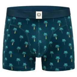 A-Dam A-Dam Petrolfarbene Boxer Briefs Blue Palms – Produktbild 1 von 1