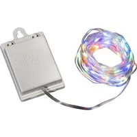 Konstsmide Konstsmide LED-Tropfenlichterkette, 6h/9h Timer, 80 Dioden bunt – Produktbild 1 von 1