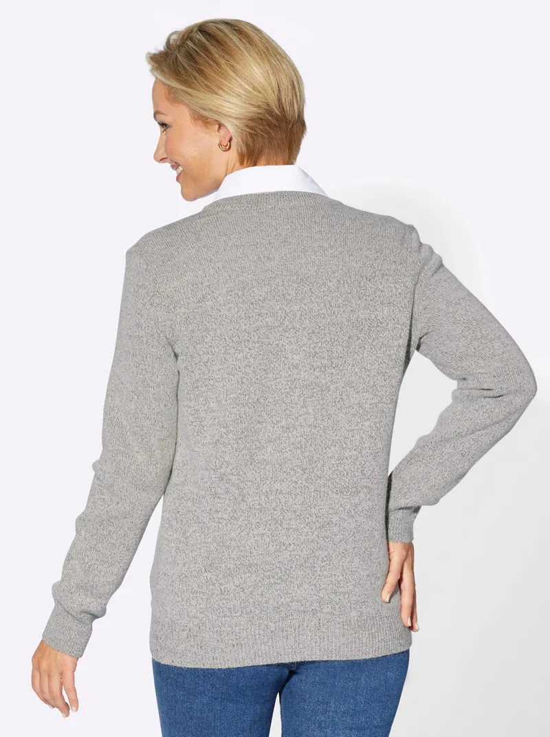 Witt Cardigan, Hellgrau-meliert, – Produktbild 1 von 2