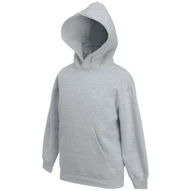 Fruit Of The Loom Fruit of the Loom Cotton Classics-16.2043 Kinder Kapuzen Sweater Gr. 128 heather grey – Produktbild 1 von 1