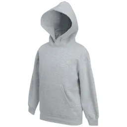Fruit Of The Loom Fruit of the Loom Cotton Classics-16.2043 Kinder Kapuzen Sweater Gr. 128 heather grey – Produktbild 1 von 1