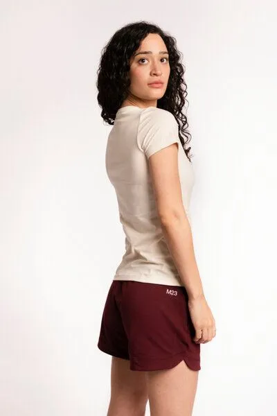 M23 M23 Damen T-Shirt aus Bio-Baumwolle, Modell „Lola“, Weiss, – Produktbild 4 von 4