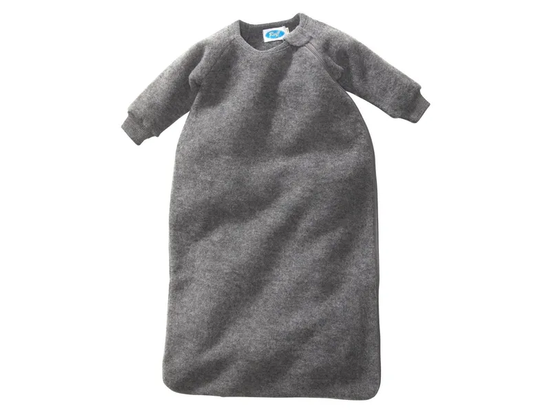 Reiff Strickwaren Reiff Strickwaren Schlafsack Baby mit Arm Bio-Merinowolle Ganzjahr, Grau, – Produktbild 1 von 1