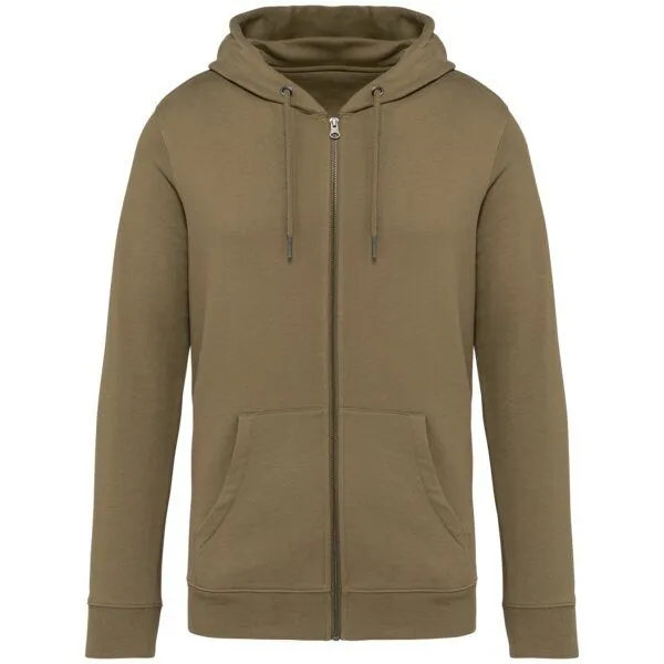 Greenspired Greenspired Umweltfreundliches Unisex Kapuzensweatshirt mit Zip 350 g/m² XXS - 4 XL, Helles olivgrün, – Produktbild 1 von 1