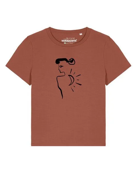 watapparel watapparel T-Shirt Frauen Self love, Heritage brown, – Produktbild 1 von 5