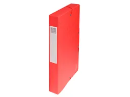 Exacompta 8 Exacompta Archivboxen, Colorspan-Karton, 600 g/m², DIN A4, Gummizug, RB 40 mm, rot – Produktbild 1 von 1