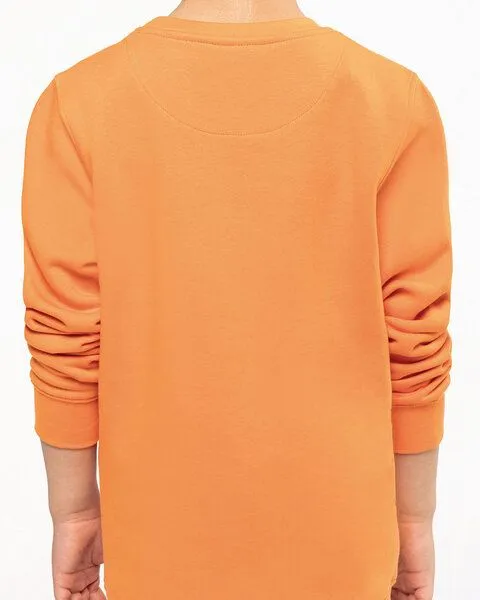 YTWOO YTWOO Nachhaltiges Kinder Sweatshirt mit Rundhalsausschnitt aus Nachhaltigen Materlialien, Orange, – Produktbild 2 von 3