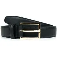 Will's Vegan Shop Will's Vegan Shop Luxuriöser Gürtel, 3 cm Schwarz Herren, Schwarz, – Produktbild 2 von 2