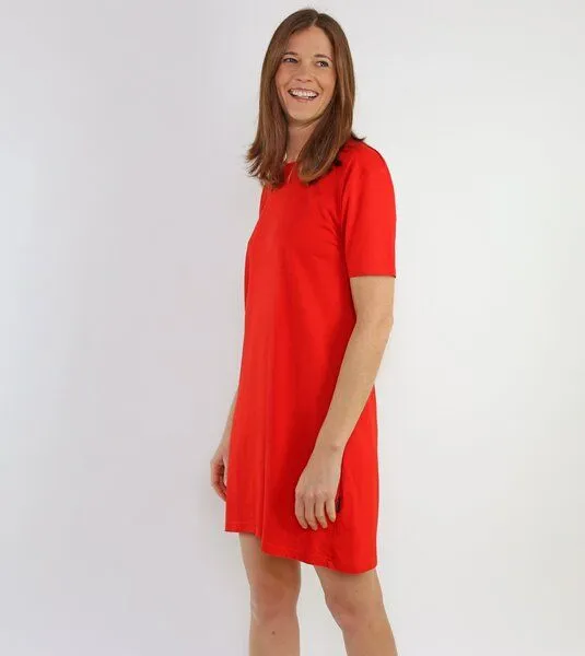 Gary Mash GARY MASH T-Shirt Kleid Juno Tomato, Rot, – Produktbild 2 von 4