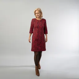 Marjolein Elisabeth Marjolein Elisabeth Damen vegan Jolein Rotes Zebra Kleid – Produktbild 1 von 1