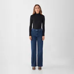 DAWN DEW Flared Soft Denim - Worker - Dark Blue - Dark Blue / 33 / 32 – Produktbild 1 von 1