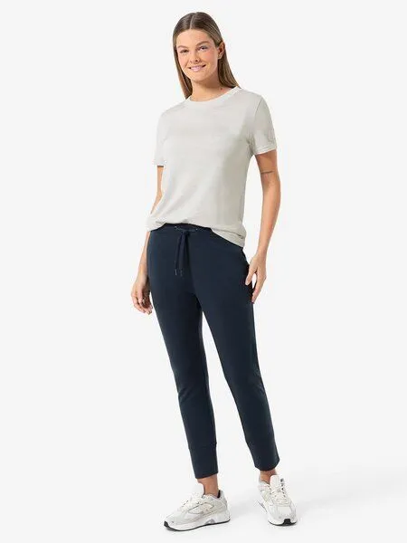 Super.Natural Super.Natural T-Shirt Casual Rib Bio J Tee für Damen, Merino, White stone melange, – Produktbild 3 von 4