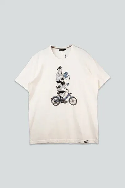 LAKOR LAKOR T-Shirt aus Bio-Baumwolle - Hitching A Ride - Starwhite – Produktbild 3 von 3