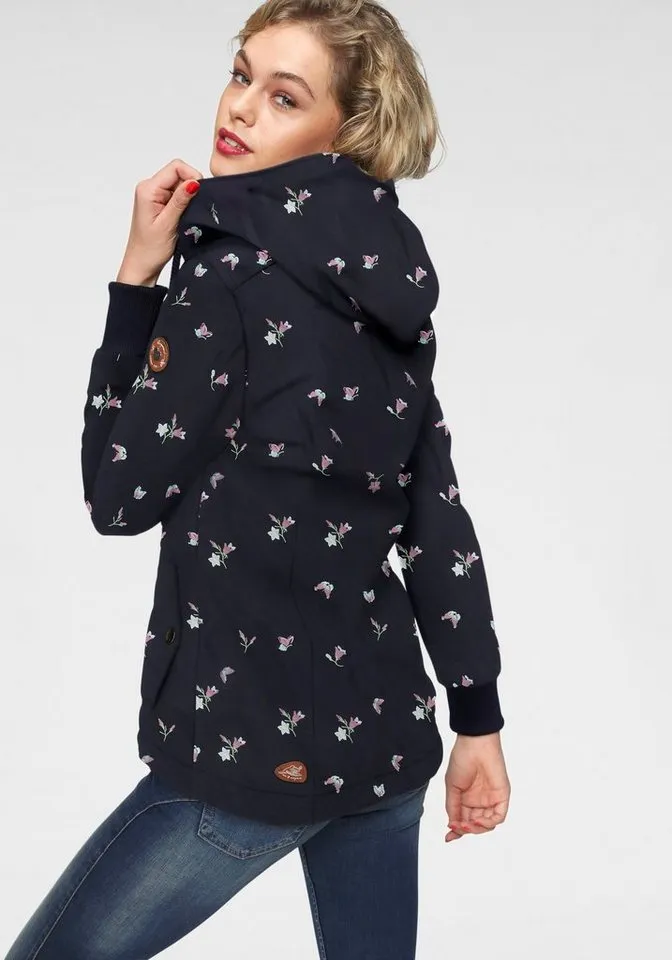 ragwear ragwear Outdoorjacke DANKA Urban Streetwear- Übergangs-Style mit Kapuze, Blau, – Produktbild 2 von 5