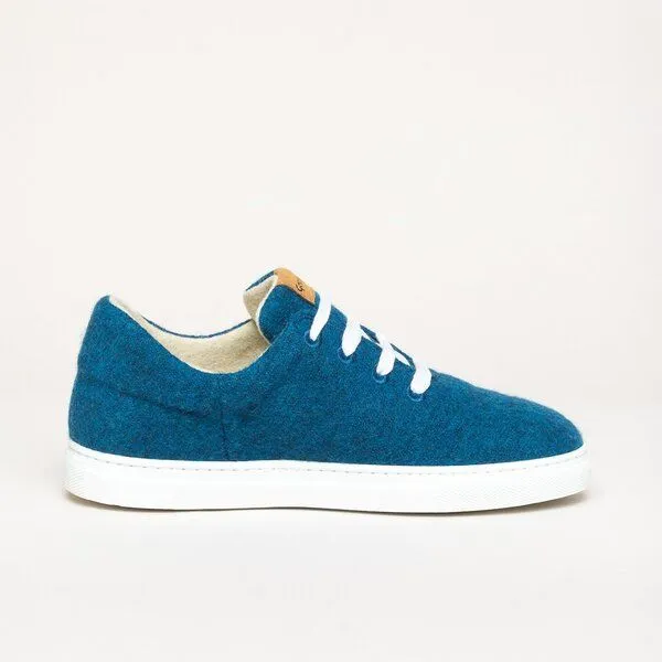 Gottstein Gottstein Wool Walker 101 - Woll Sneaker für Damen & Herren aus 100% Schurwolle, Petrol, – Produktbild 3 von 4