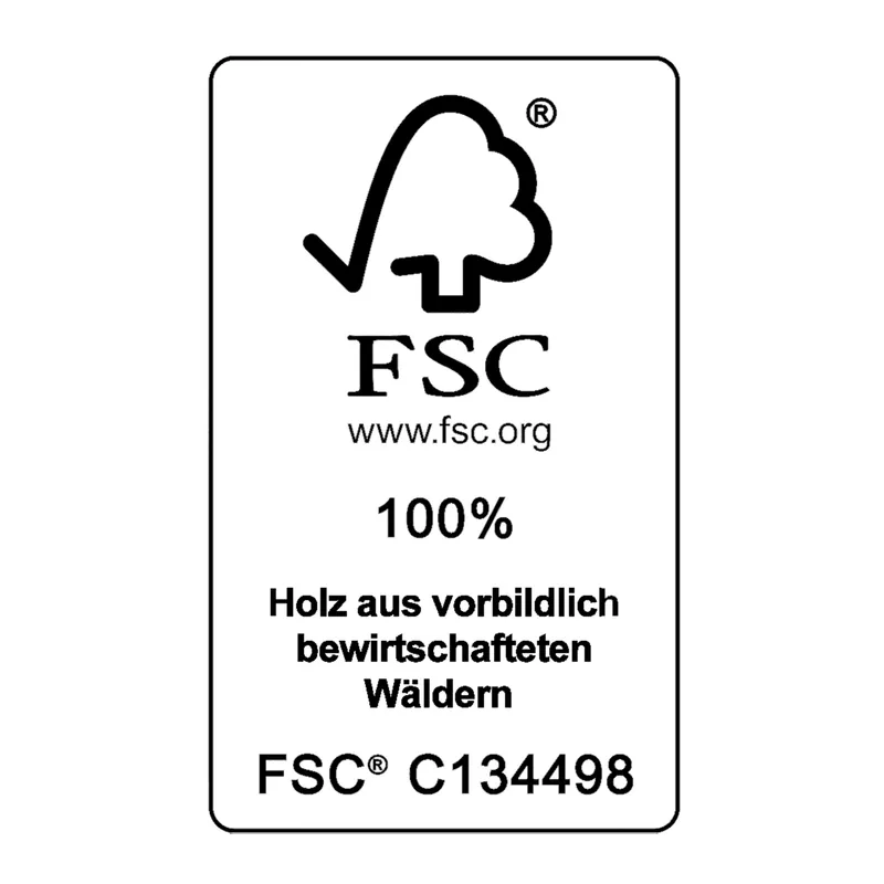 Casaria® Schaukelstuhl Akazienholz 107x54x77cm, Braun, – Produktbild 2 von 2