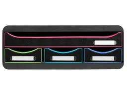 Exacompta Exacompta Schubladenbox Toolbox "Black Office" DIN A4+, 4 Schubladen, schwarz/harlekin – Produktbild 1 von 1