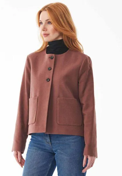 ORGANICATION ORGANICATION Jacke aus Bio-Baumwolle, Cocoa brown, – Produktbild 4 von 4