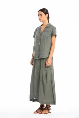 RAVENS VIEW IBIZA RAVENS VIEW IBIZA Damen vegan Hemd Elly Olivgrün – Produktbild 1 von 1