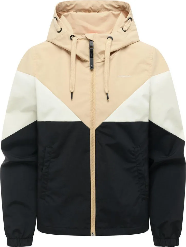 ragwear ragwear Funktionsjacke Rochele wasserdichte Damen Übergangsjacke mit großer Kapuze, Schwarz, – Produktbild 2 von 5