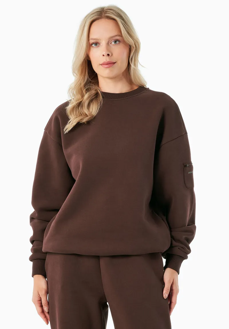 ORGANICATION ORGANICATION Herren vegan Sweatshirt Saylorr Bitter Chocolate, Braun, – Produktbild 1 von 1
