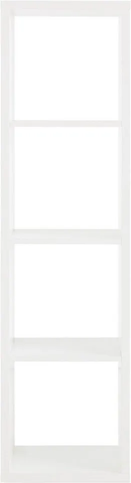 FORTE Standregal Mauro, FSC®-zertifiziert, Fachgröße 33x33cm, 4 Fächer, Weiß, – Produktbild 3 von 5