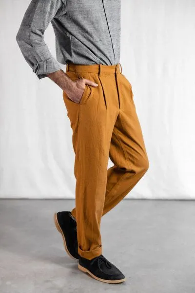 Jyoti - Fair Works Jyoti - Fair Works Bio-Baumwoll Hose Sameer Curry – Produktbild 3 von 4