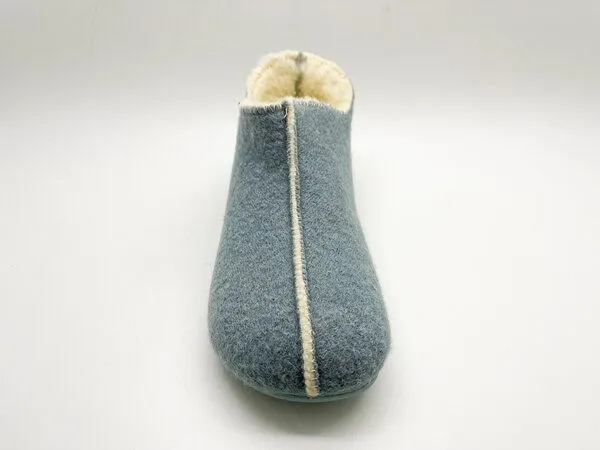thies Die Slipper Booties "thies ®" aus weichem Wollfilz, fair produziert, Mint (minze), – Produktbild 3 von 4