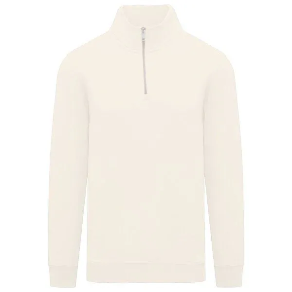 Greenspired Greenspired Umweltfreundliches Sweatshirt mit Zip und Stehkragen 300g/m² XS-3XL, Elfenbein, – Produktbild 1 von 1
