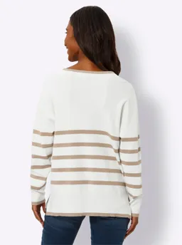 heine Streifenpullover sesam-ecru-geringelt – Produktbild 1 von 1