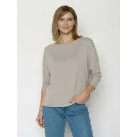 GreenBomb GREENBOMB Basic Simper - Gemütliches Longsleeve aus Viskose (LENZING ECOVERO) Mix / Fair & Vegan, Grau (sandstone), – Produktbild 1 von 1