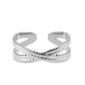 ELEKTROPULLI Größenverstellbarer Ring von Elektropulli, Silber, – Produktbild 4 von 8