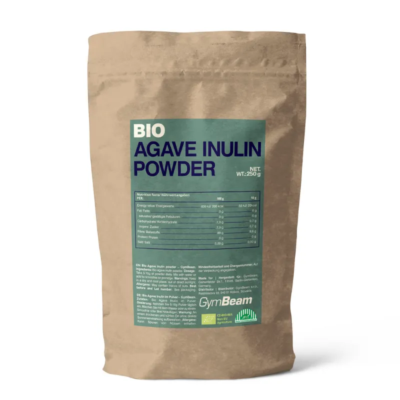 GymBeam Bio GymBeam BIO Agave Inulin-Pulver 250 g – Produktbild 1 von 1