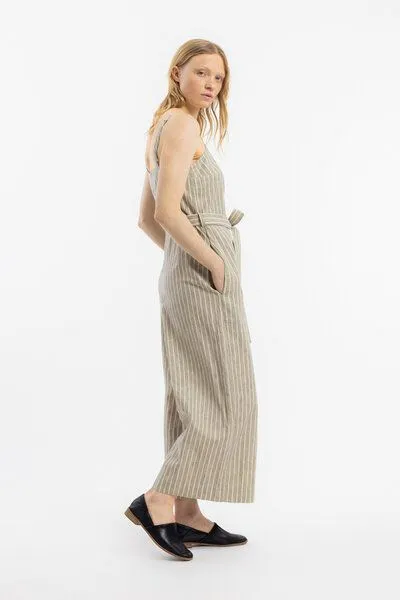 Rotholz Rotholz Relaxed Jumpsuit Linen Blend, Gestreift, – Produktbild 2 von 2