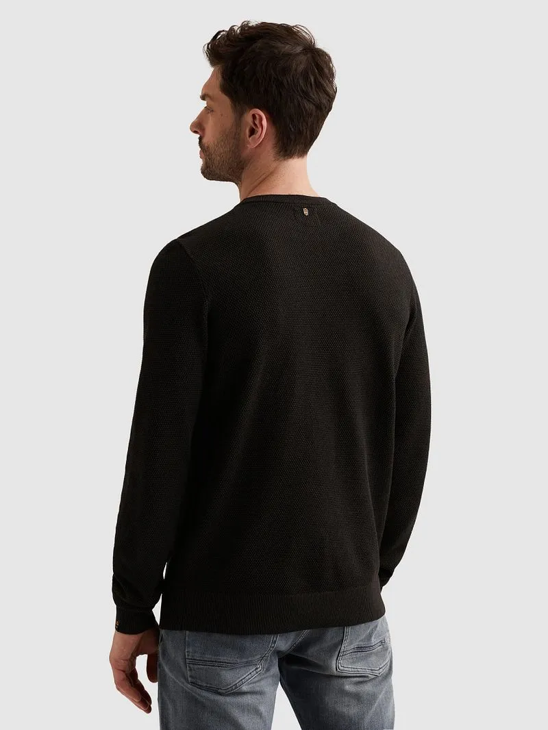 PME Legend PME Legend Strukturpullover Black, Schwarz, – Produktbild 4 von 5
