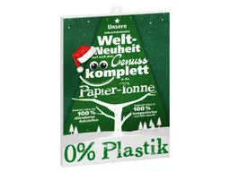 Vollmilch-Adventskalender mit kompostierbarem Inlay inkl. Druck, DIN A4 – Produktbild 1 von 1