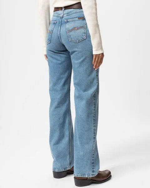 Nudie Jeans Nudie Jeans Wide Leg Jeans Clean Eileen - Desert Light Blue – Produktbild 2 von 4