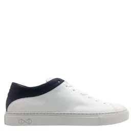 nat-2 Sneaker aus Leder "nat-2 Sleek Low white navy" – Produktbild 1 von 1